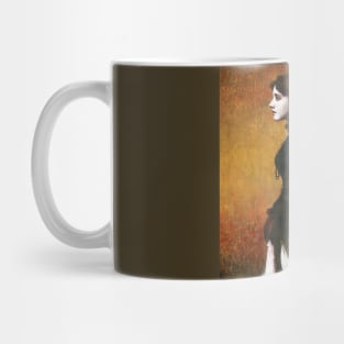 Victorian Peacock Girl Mug